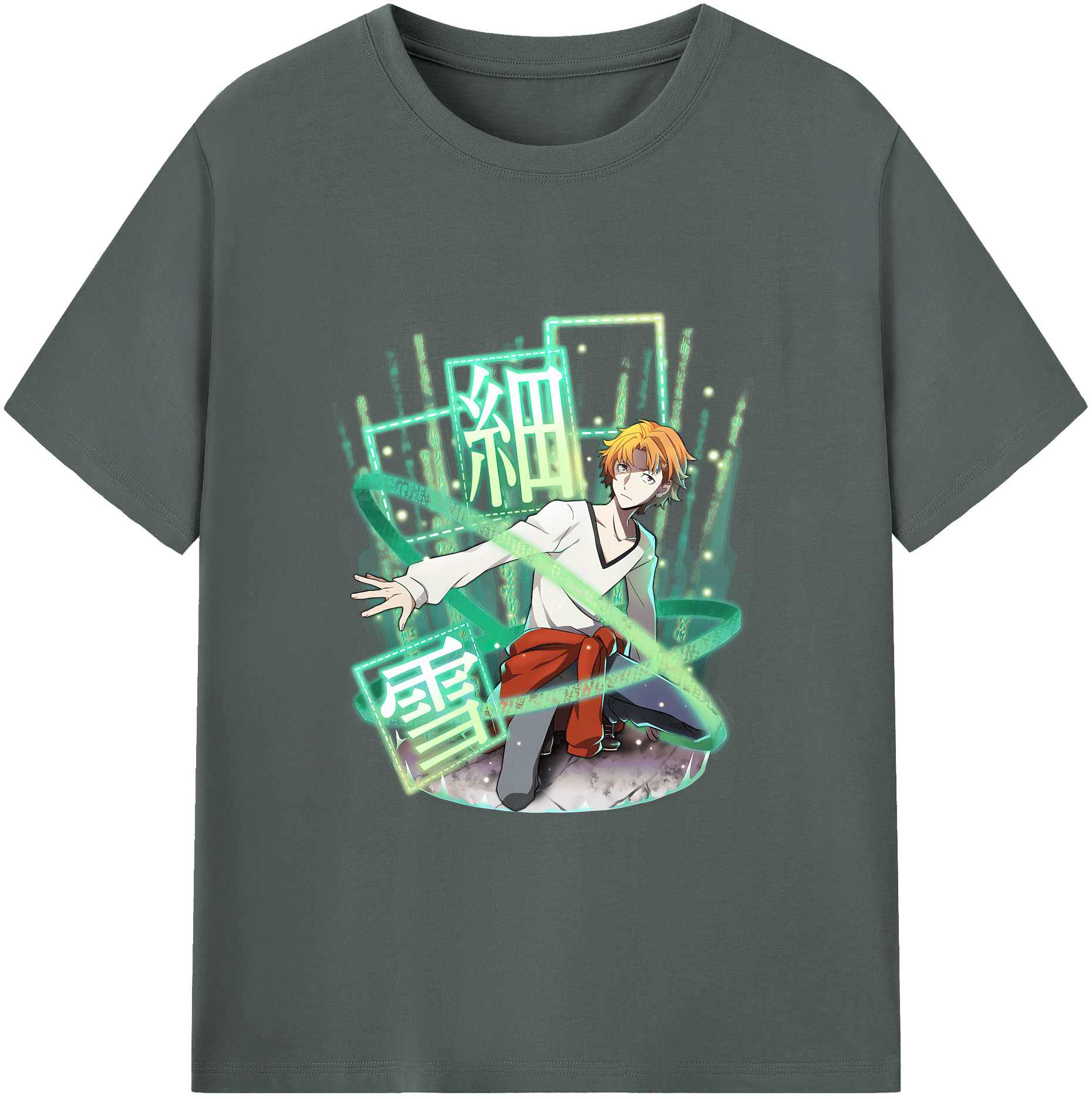 （画像用） 文豪ストレイドッグス Bungo Stray Dogs 綿100％ メンズ半袖Tシャツ｜肌触りやわらか＆通気性